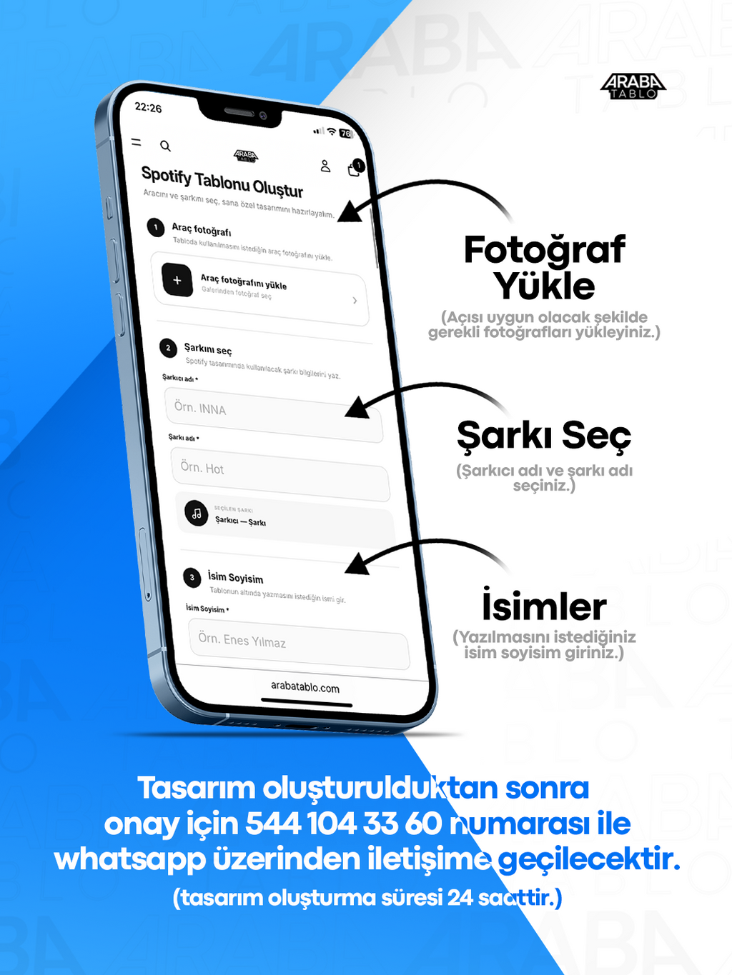 Spotify Araba Tablosu (NFC Özellikli)