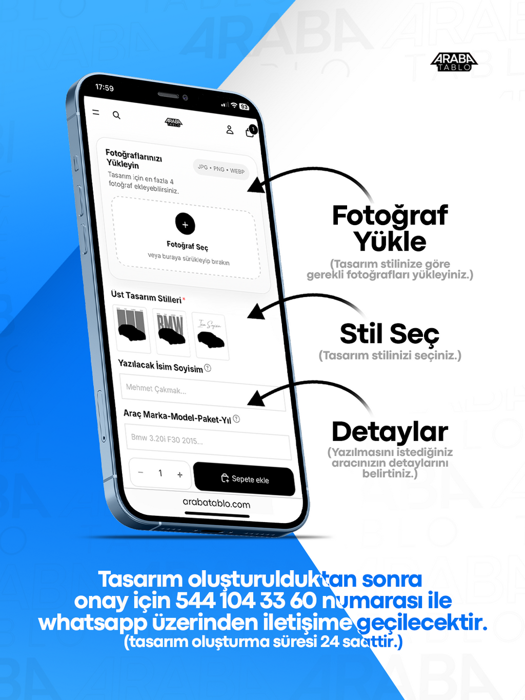 Kişiye Özel Araba Tablosu